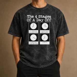Pretty The 4 Stages Of A Day Off Washed T-Shirt