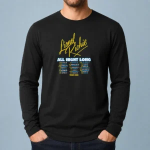 Nice Lionel Richie All Night Long Tour 2026 Concert Dates City List Poster Shirt - Image 6