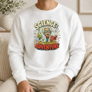 Hot Science The Ultimate Adventure Retro Distressed Sweater