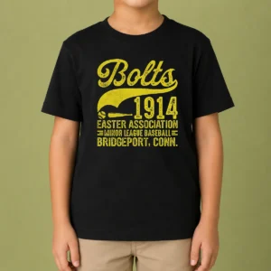 Happy Pretty Bridgeport Bolts Connecticut Vintage Baseball Team Kids T-Shirt