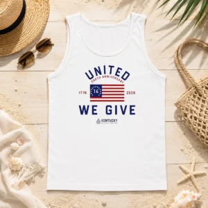 Original United 250th Anniversary 1776 2026 We Give Kentucky Blood Center Tank Top