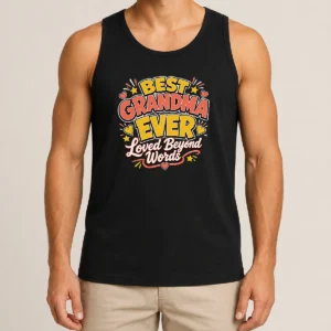Nice Premium Grandparents Day Best Grandma Ever Cartoon Tank Top