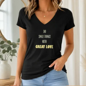 Good Do Small Things With Great Love V-Neck Shirt