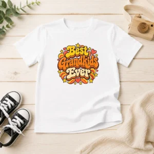 Nice Official Best Grandkids Ever Vintage Style Kids T-Shirt
