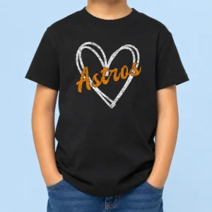 Pretty Hot Heartfelt Astros Fan Kids T-Shirt