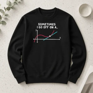 Hot Sometimes I Go Off On A Tangent Math Graph Long Sleeve Shirt