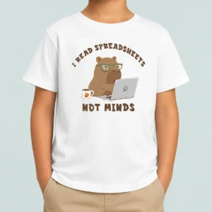 Happy Good I Read Spreadsheets Kids T-Shirt