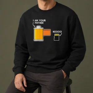 Pretty Film Canister Telling The Scared SD Memory Card I Am Your Father Meme Shirt - Image 7