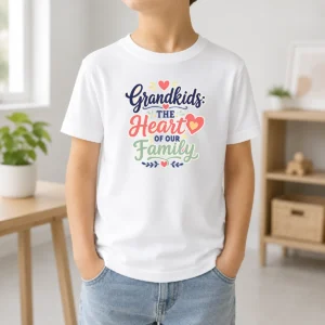 Pretty Heartwarming Grandparents Day Vector Kids T-Shirt