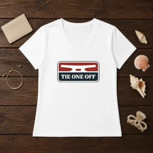 Premium Nautical Apparel Tie One Off Boat Docking V-Neck Shirt