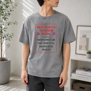 Nice Best Places To Avoid MAGA Washed T-Shirt
