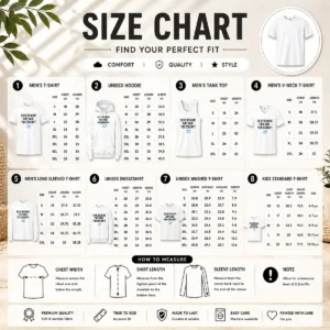 Size chart for Funny Do It Because They Said You Couldn'T ICE Cube Quote Copy with measurements in inches and cm