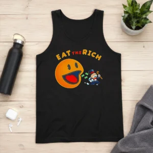 Top Pac Man Eat The Rich Tank Top