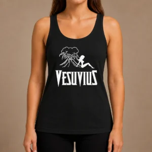 Funny Hot Vesuvius Volcano Pin Up Girl Retro Italy Tank Top