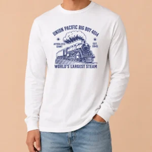 Official Union Pacific Big Boy 4014 Steam Train Long Sleeve Shirt
