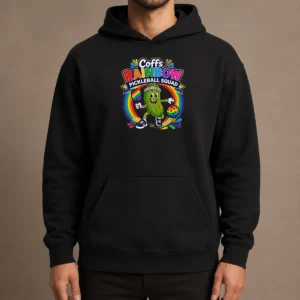 Official Coffs Rainbow Pickleball Team Fun Hoodie