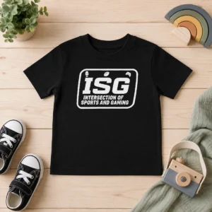 Top ISG Intersection Of Sports And Gaming Podcast Fans And Media Collectors Kids T-Shirt