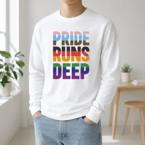 Original Seattle Kraken Pride Runs Deep Long Sleeve Shirt