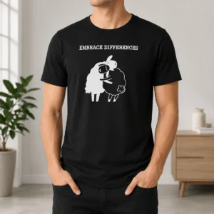 Original Embrace Differences Sheep Hug Hugging Inclusivity