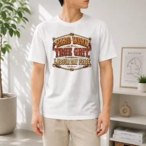 Pretty Labour Day Western Pride Vintage Saloon t shirt in classic fit with vintage saloon graphic on front