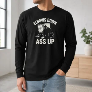 Nice Awesome Mark Carney Elbows Down Ass Up Long Sleeve Shirt