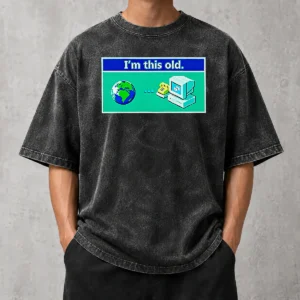 Top I'M This Old Geek Washed T-Shirt