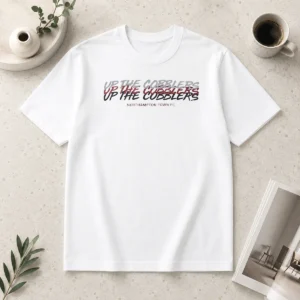 Perfect Up The Cobblers Northampton Town FC EFL t shirt in classic crew neck style with club logo