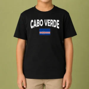 Awesome Flag Of Cabo Verde Kids T-Shirt