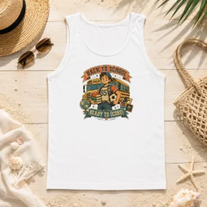 Pretty Back To School Vintage Soccer Spirit Tank Top