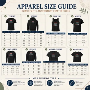 Size chart for Pretty Original The Worst Person In The Philippines Woman Running with measurements in inches and cm