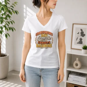 Hot Grandparents Day Proud Family Backbone Vintage V-Neck Shirt