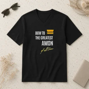 Pretty Bow To The Greatest Amon Of All Time V-Neck Shirt