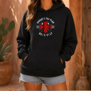 Hot Knights Templar Est 1119 Deus Vult Crusader Hoodie