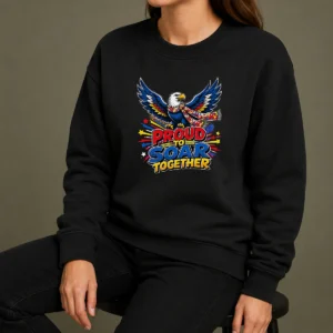 Funny Proud To Soar Together Pop Art Sweater