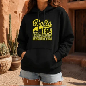 Pretty Bridgeport Bolts Connecticut Vintage Baseball Team Hoodie