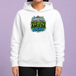 Nice Pretty Brain Eating Amoeba Survival Typography Hoodie