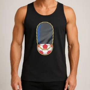 Official Funny London Guard British Soldier Soccer Ball Chain Tank Top