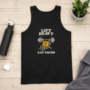 Nice Lift Heavy Eat Tacos Tank Top