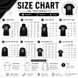 Size chart for Premium I Want My Future Daughter Alive Not Killed Or Raped with measurements in inches and cm