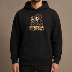 Original Skeleton Girl Coffee Humor Mascot Hoodie