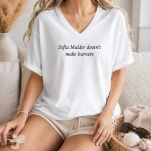 Nice Sofia Mulder Doesn'T Make Burners V-Neck Shirt