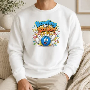 Hot Pretty Bowling For Strike Fun Cartoon Bowling Sweater