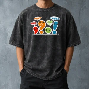 Nice Pretty Punctuation Squad Washed T-Shirt