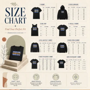 Size chart for Hot Vintage Human Last Century Classic Edition showing measurements in inches and cm