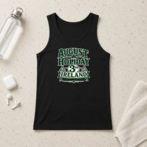 Premium August Holiday Ireland Family Celebration Silhouette Tank Top