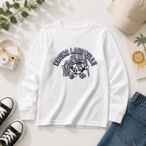 Hot Kid'S Racing Louisville Soccer Player Grey Long Sleeve Shirt