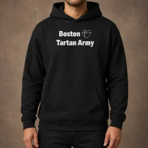 Original Boston Tartan Army I Love Scotland Soccer National Team Supporters Hoodie