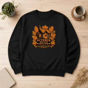 Good October Holiday Ireland Cozy Stencil For Family Sweater