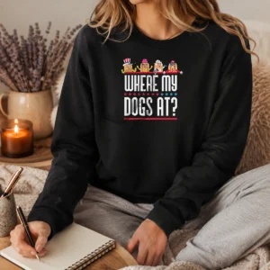 Pretty Where My Dogs At American Long Sleeve Shirt