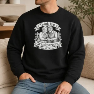 Pretty Grandparents Day Gratitude Sketch Family Sweater